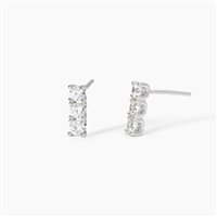 Orecchini Mabina Donna TRILOGY in Argento Zircone 563713 - 563713